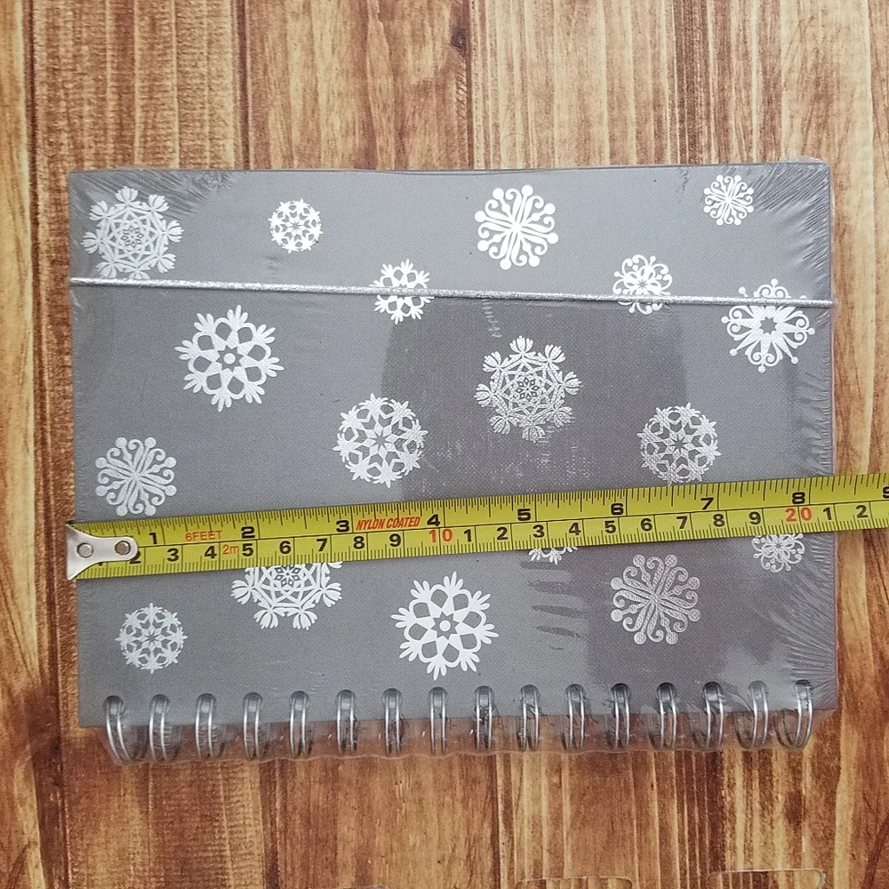 IKEA Snowflake Journal & Wood Pencil Sticky Note Set Pack Bundle Blue Gray